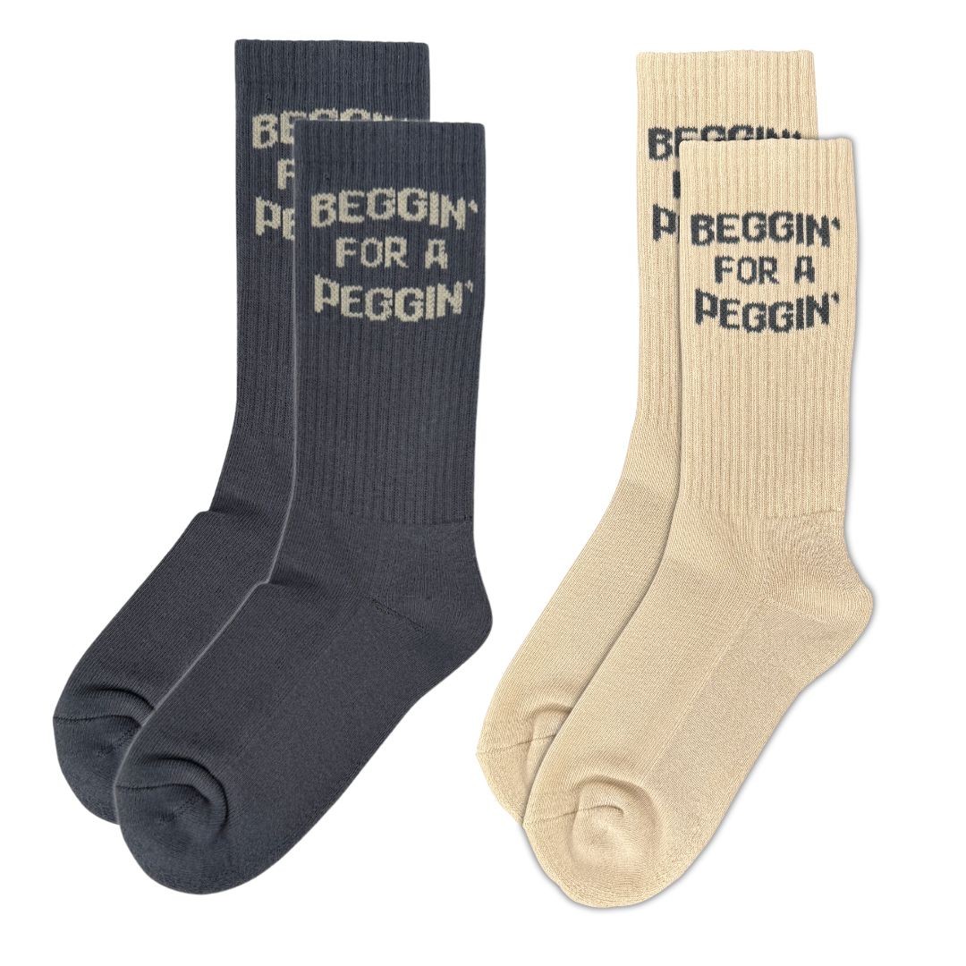 2 PACK BEGGIN FOR A PEGGIN SOCKS