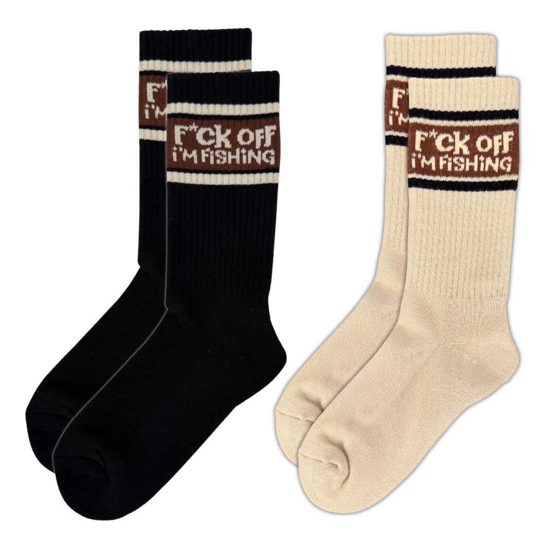 2 PACK F OFF I'M FISHING SOCKS