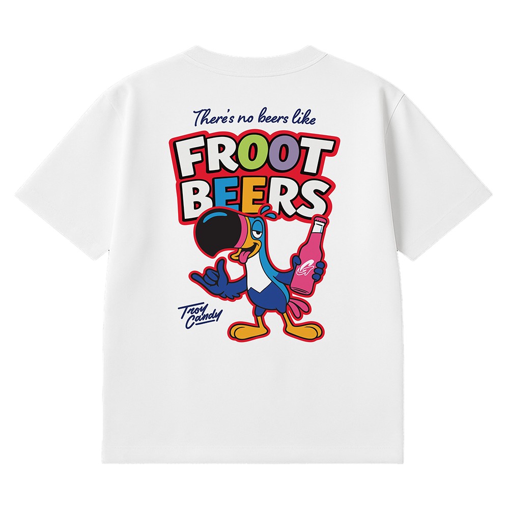 FROOT BEERS FRONT AND BACK WHITE TEE