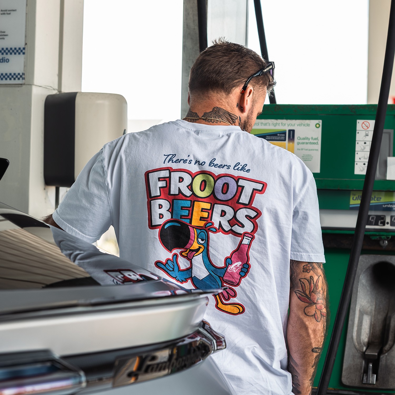 FROOT BEERS FRONT AND BACK WHITE TEE