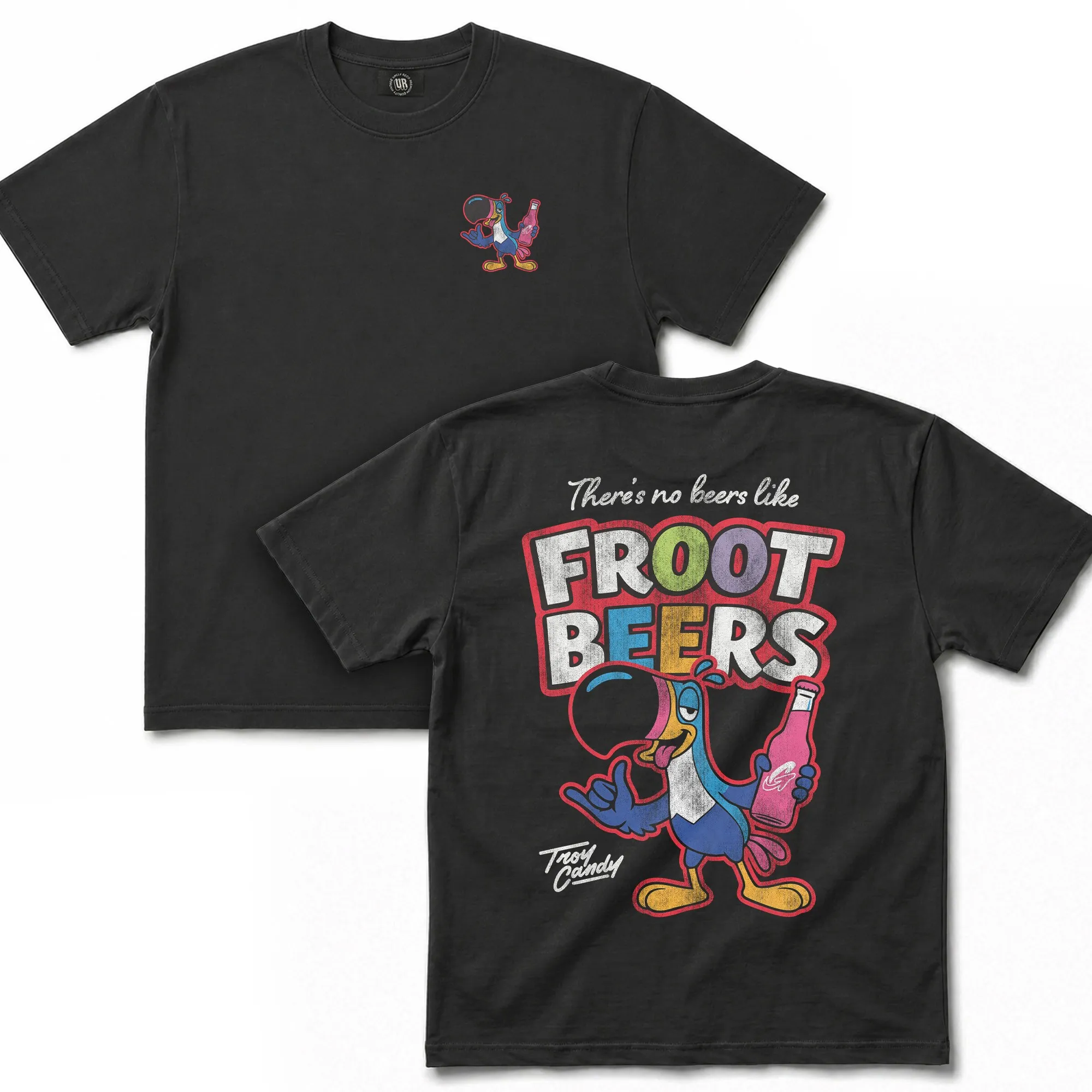VINTAGE FROOT BEERS FRONT AND BACK T-SHIRT VINTAGE FROOT BEERS FRONT AND BACK T-SHIRT