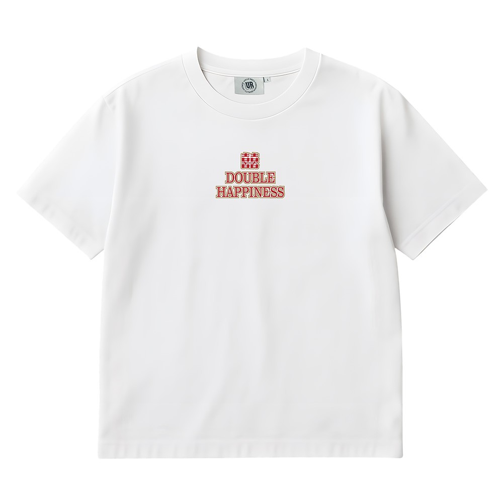 DOUBLE HAPPINESS WHITE TEE