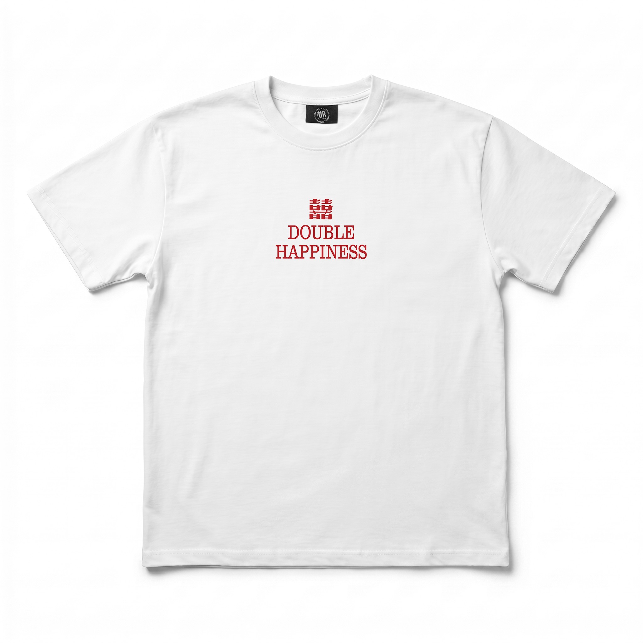DOUBLE HAPPINESS WHITE TEE DOUBLE HAPPINESS WHITE TEE