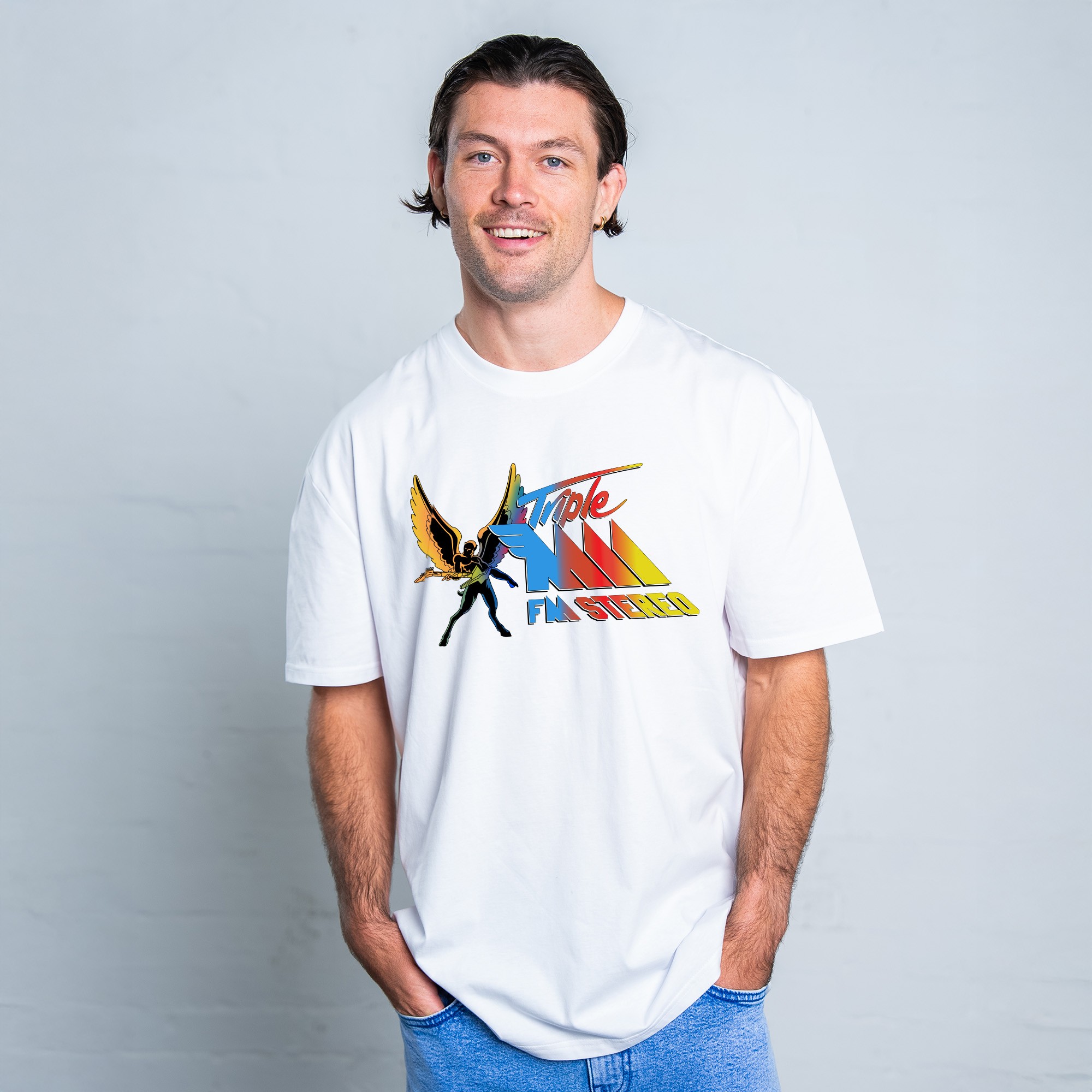 FM STEREO WHITE TEE