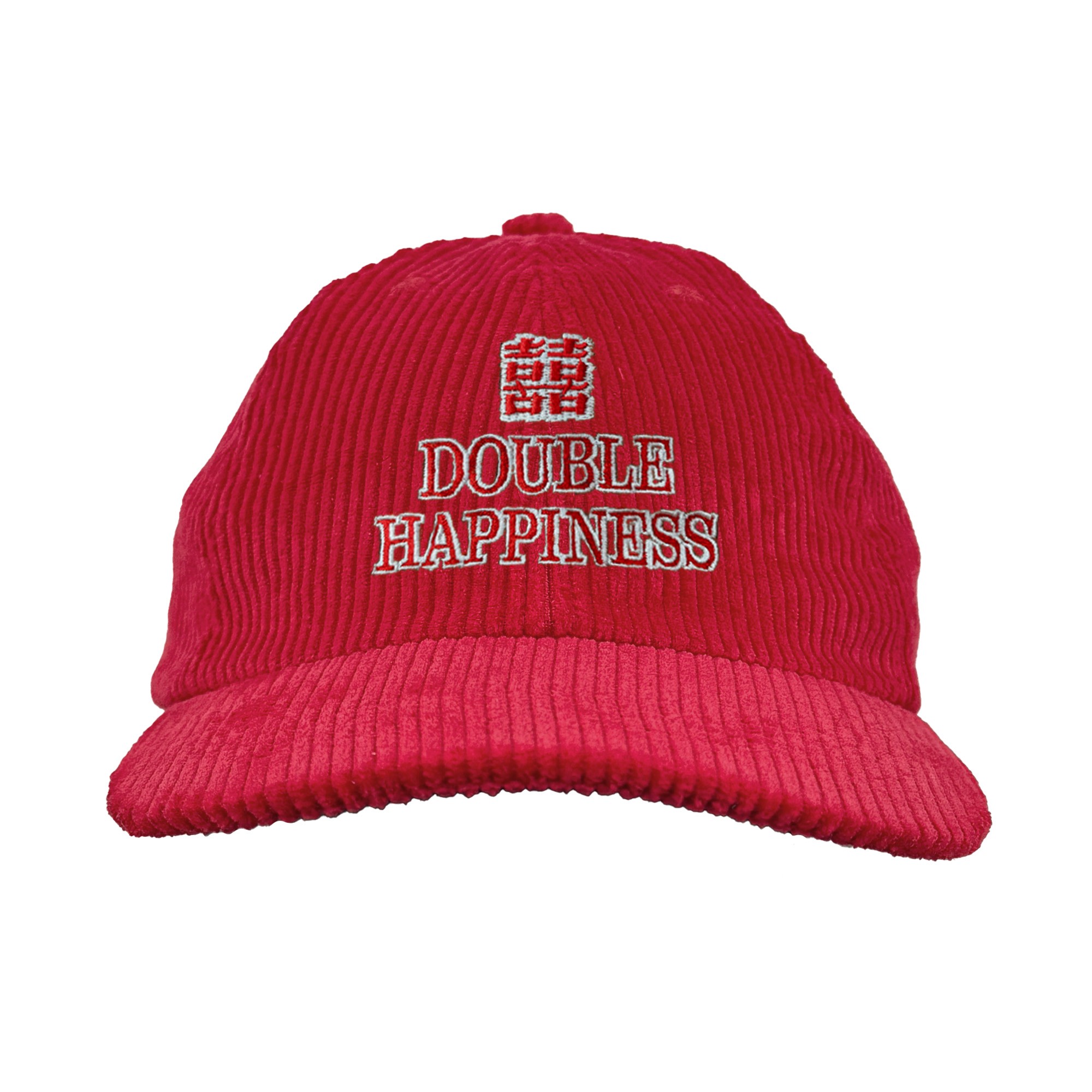RED DOUBLE HAPPINESS CORD HAT