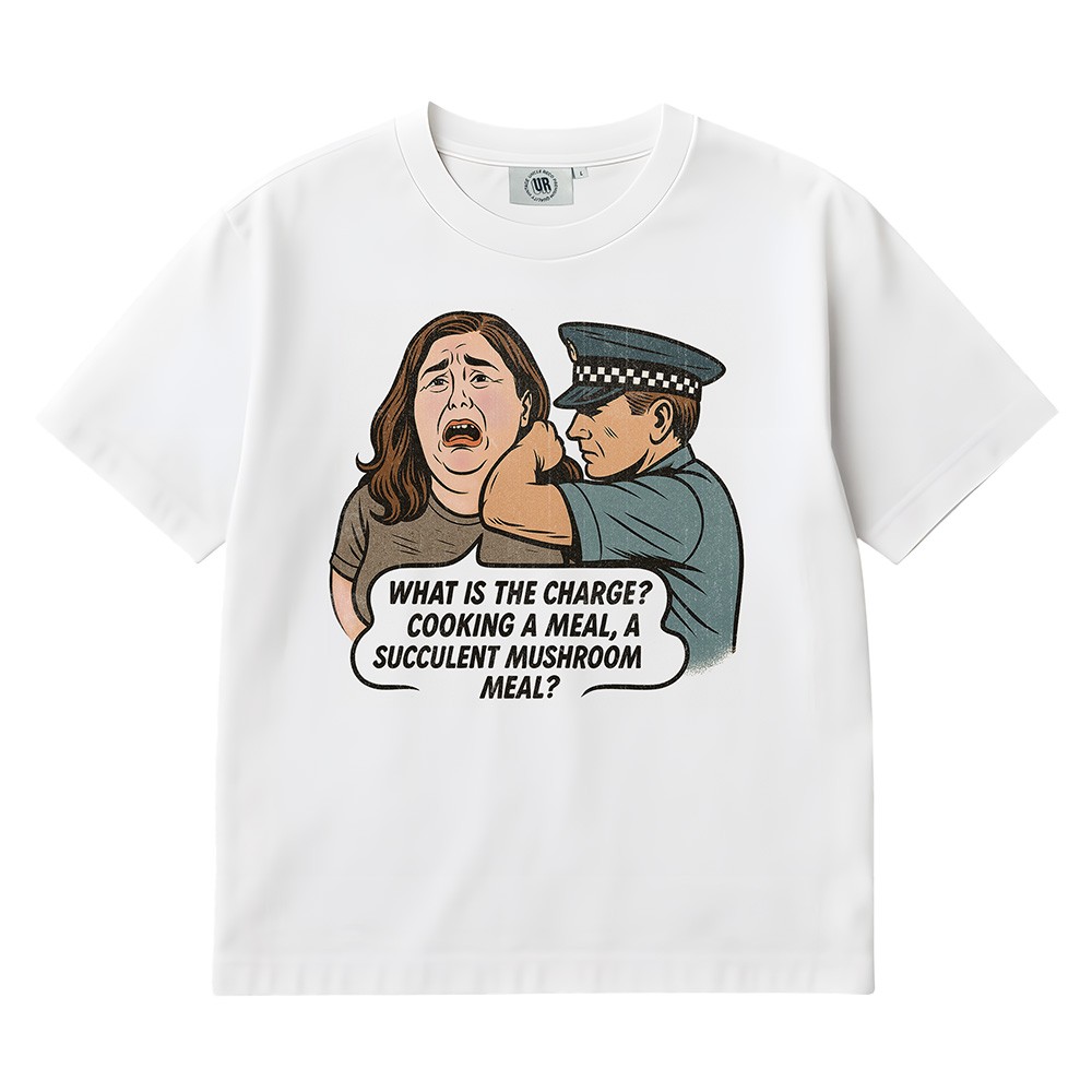 SUCCULENT MUSHROOM MEAL WHITE TEE, Succulent Mushroom Meal White T-Shirt SUCCULENT MUSHROOM MEAL WHITE TEE, Succulent Mushroom Meal White T-Shirt