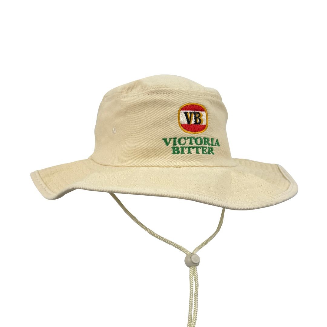 RETRO VICTORIA BITTER NATURAL WIDE BRIM HAT
