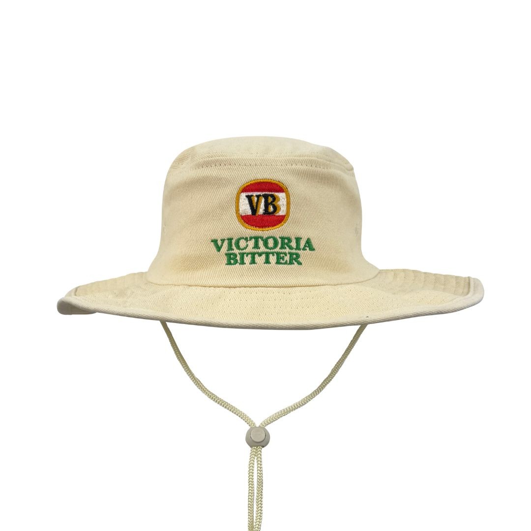 RETRO VICTORIA BITTER NATURAL WIDE BRIM HAT