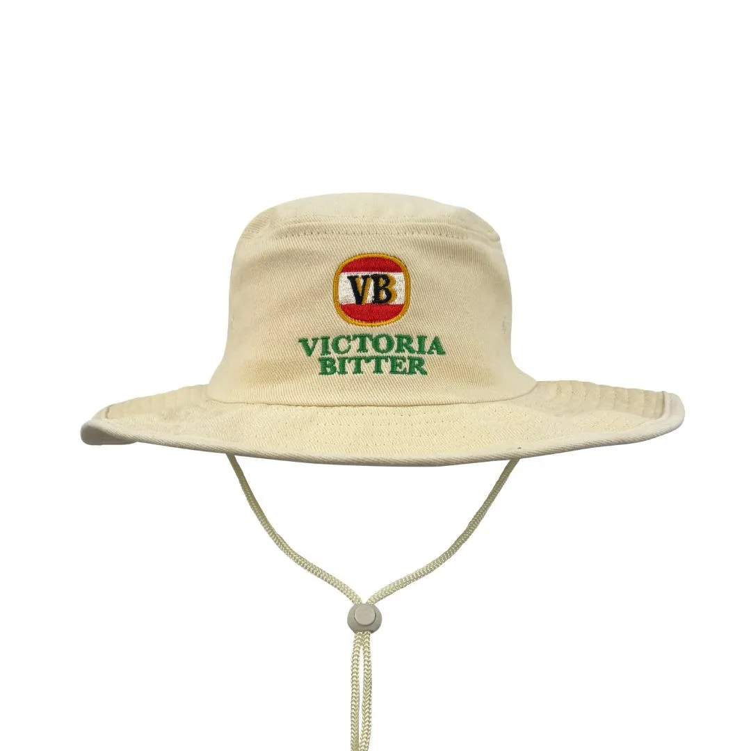 RETRO VICTORIA BITTER NATURAL WIDE BRIM HAT