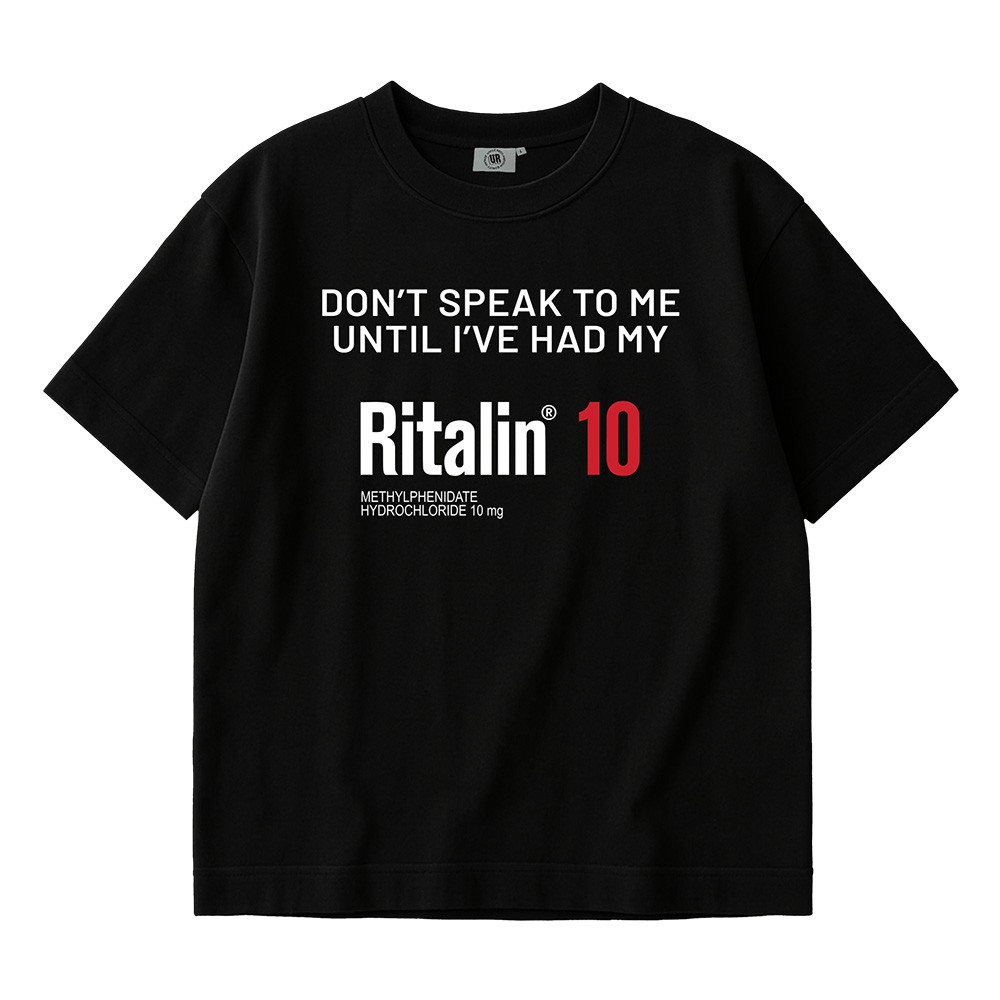 RITALIN BLACK TEE, Ritalin Black T-Shirt RITALIN BLACK TEE, Ritalin Black T-Shirt