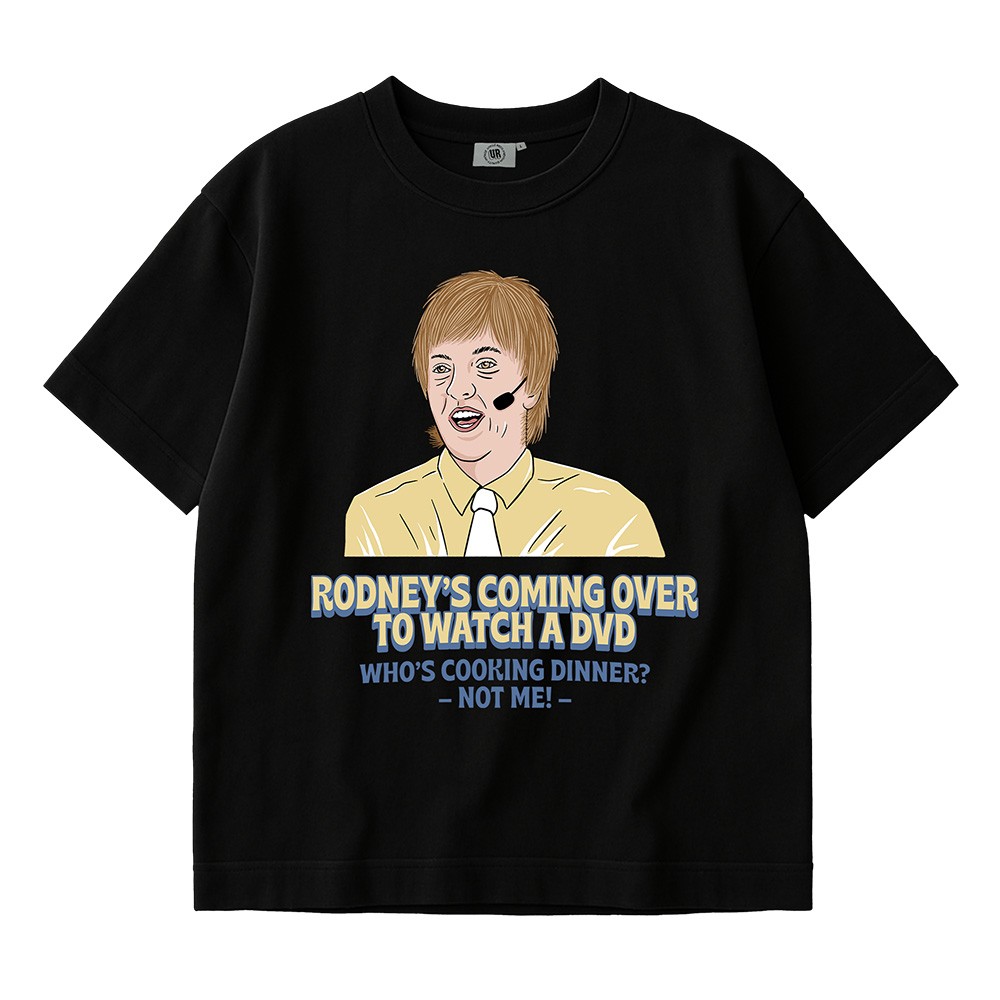RODNEY'S COMING OVER BLACK TEE
