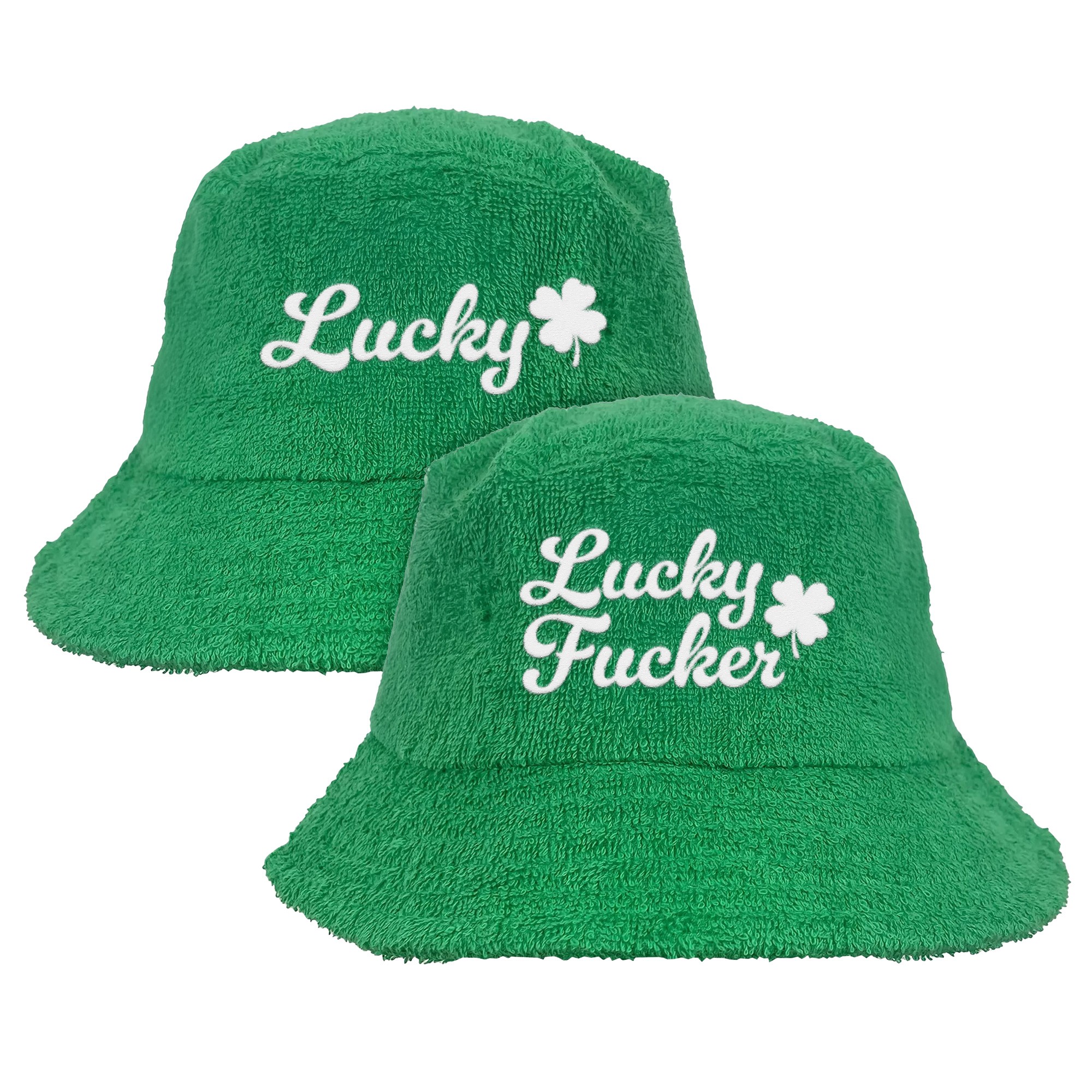 LUCKY GREEN TERRY TOWEL BUCKET HAT COMBO