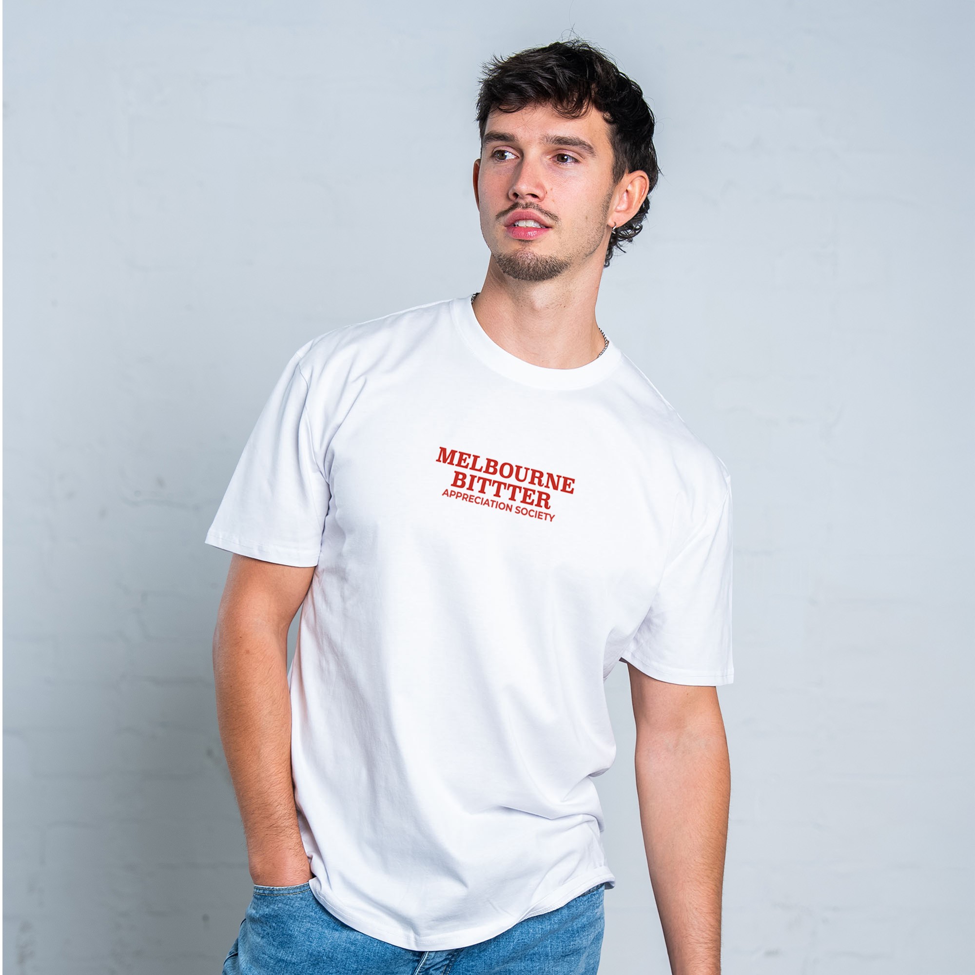 MELBOURNE BITTER APPRECIATION SOCIETY WHITE TEE