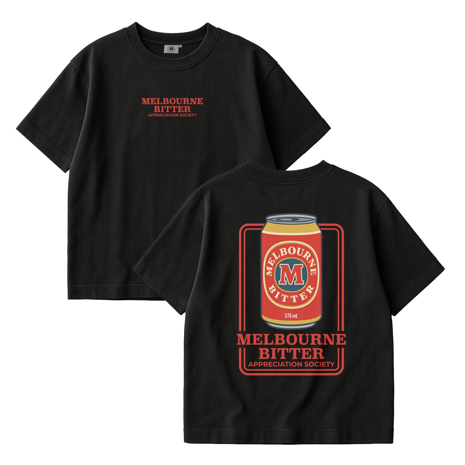MELBOURNE BITTER APPRECIATION SOCIETY BLACK TEE MELBOURNE BITTER APPRECIATION SOCIETY BLACK TEE