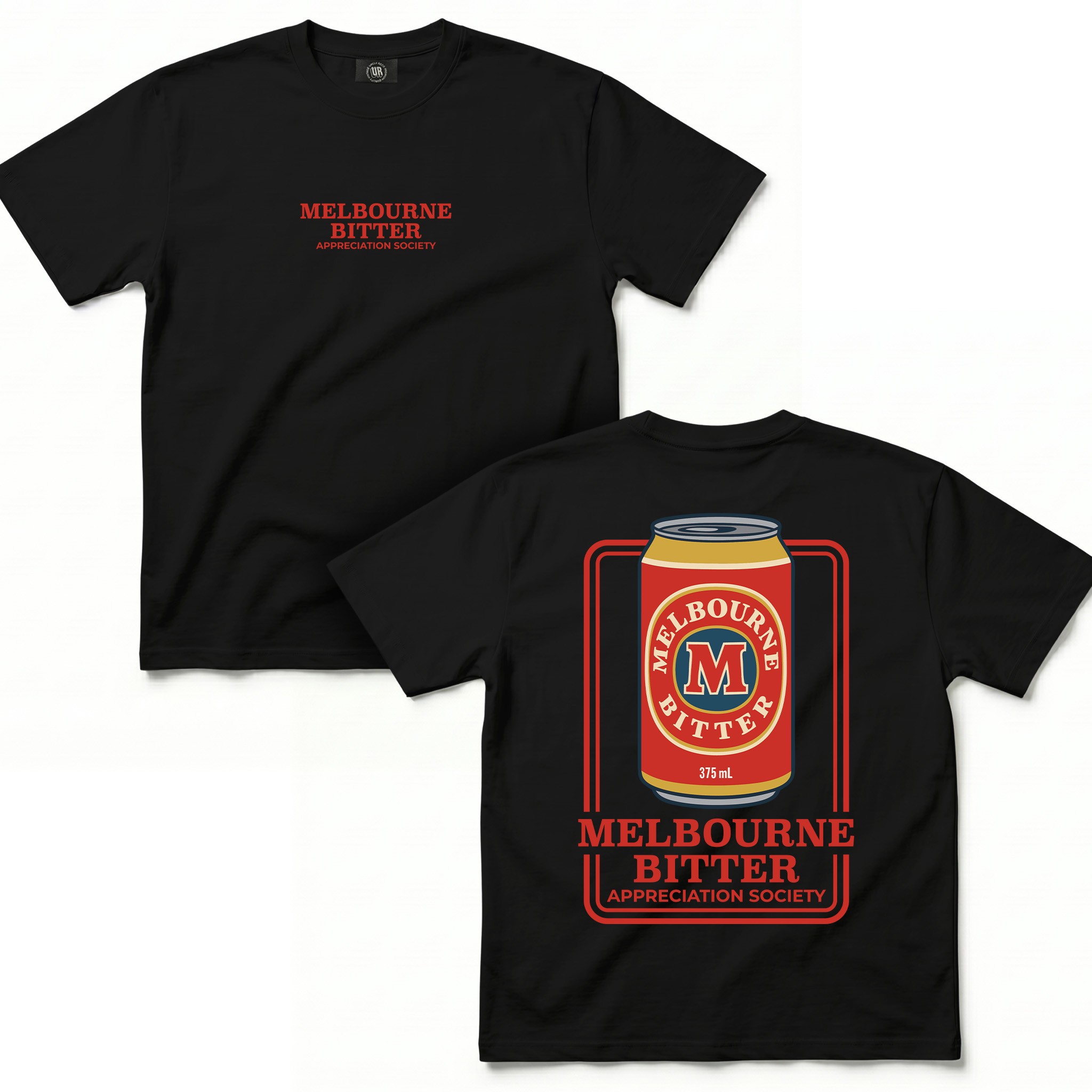 MELBOURNE BITTER APPRECIATION SOCIETY BLACK TEE MELBOURNE BITTER APPRECIATION SOCIETY BLACK TEE