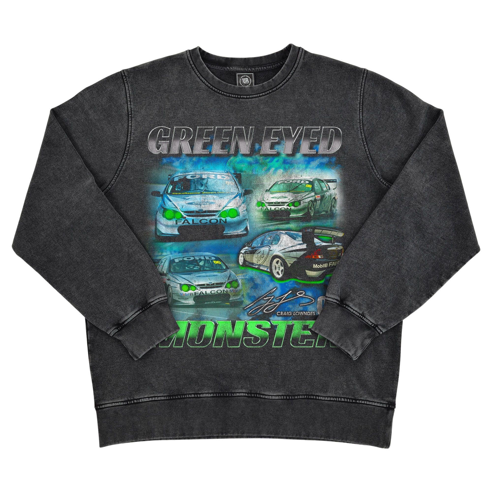 VINTAGE GREEN EYED MONSTER CREW