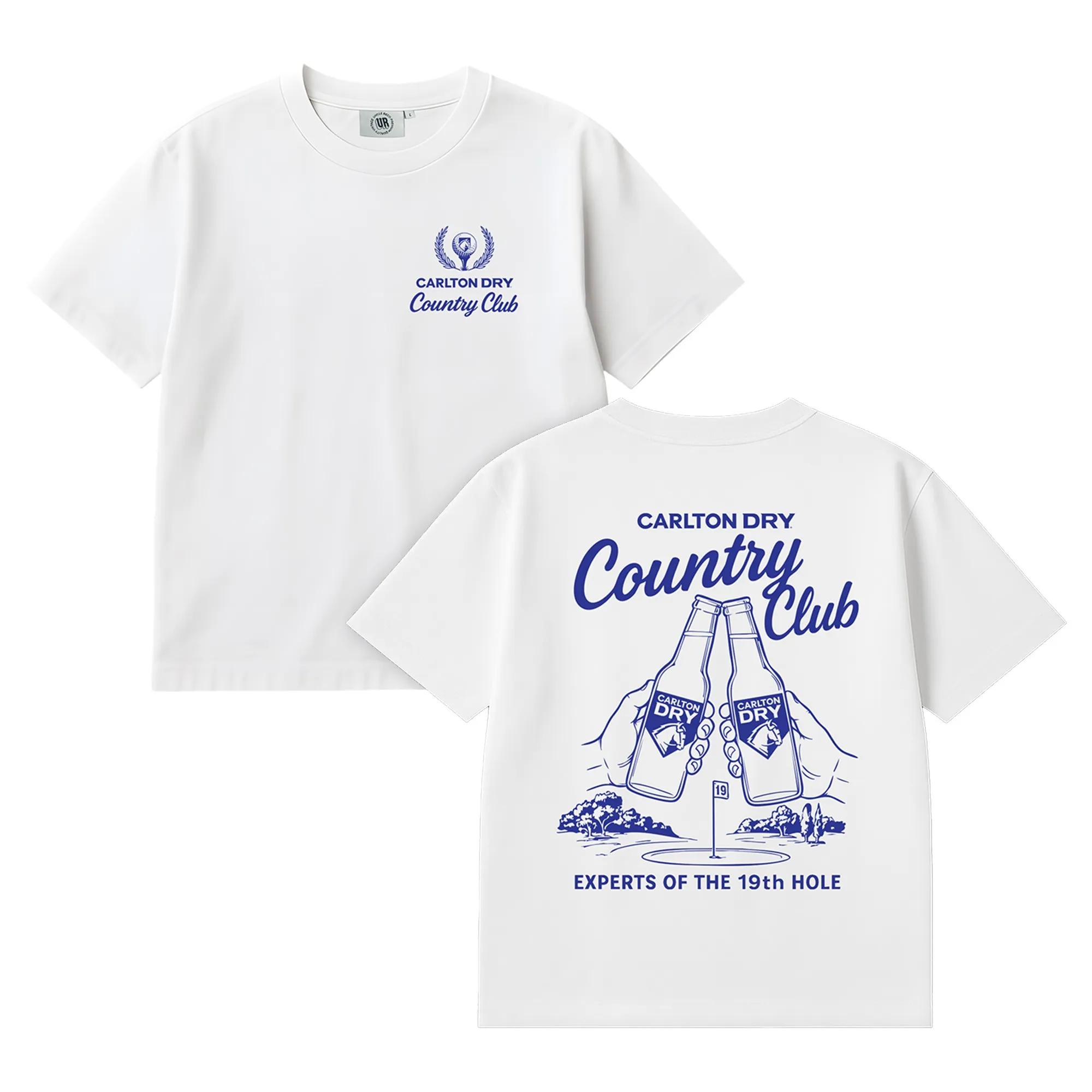 EXPERTS OF THE 19TH HOLE FRONT & BACK WHITE TEE EXPERTS OF THE 19TH HOLE FRONT & BACK WHITE TEE