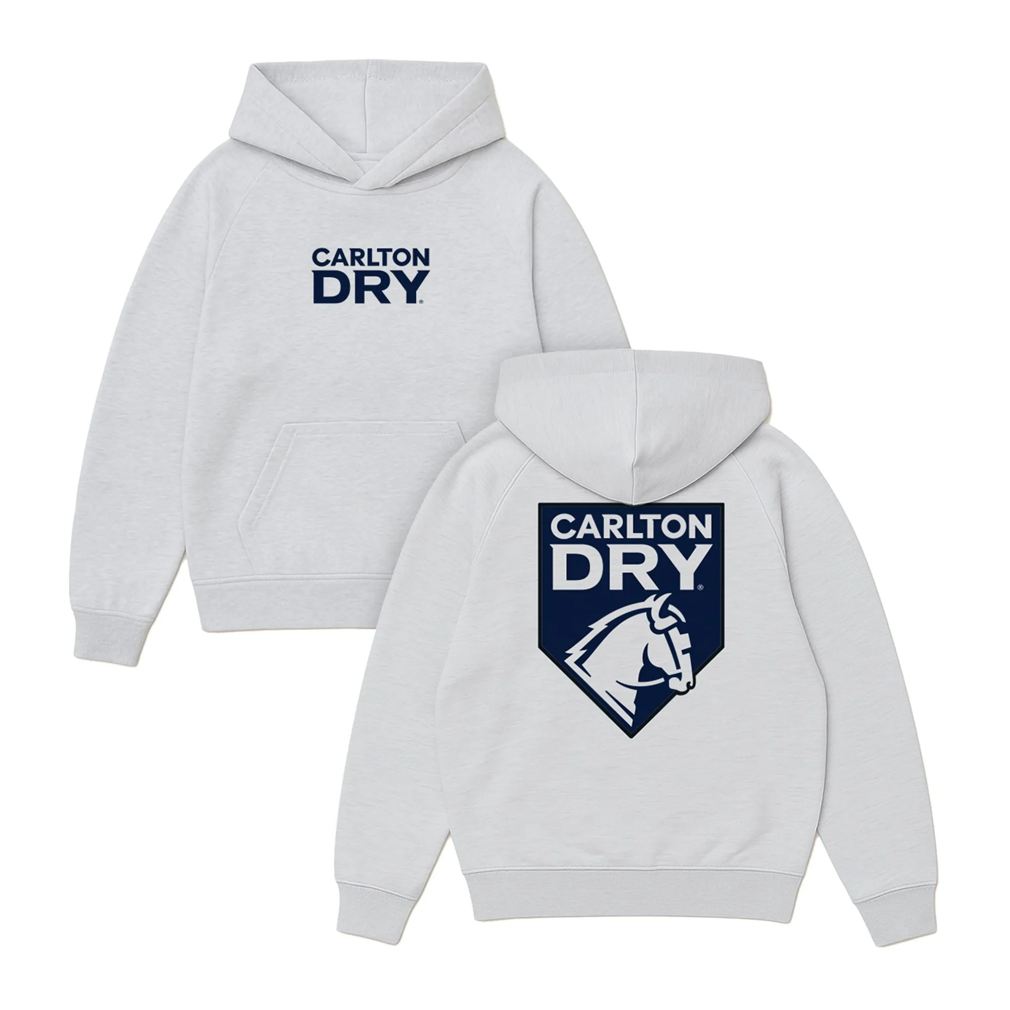 CARLTON DRY WHITE MARLE HOODIE CARLTON DRY WHITE MARLE HOODIE
