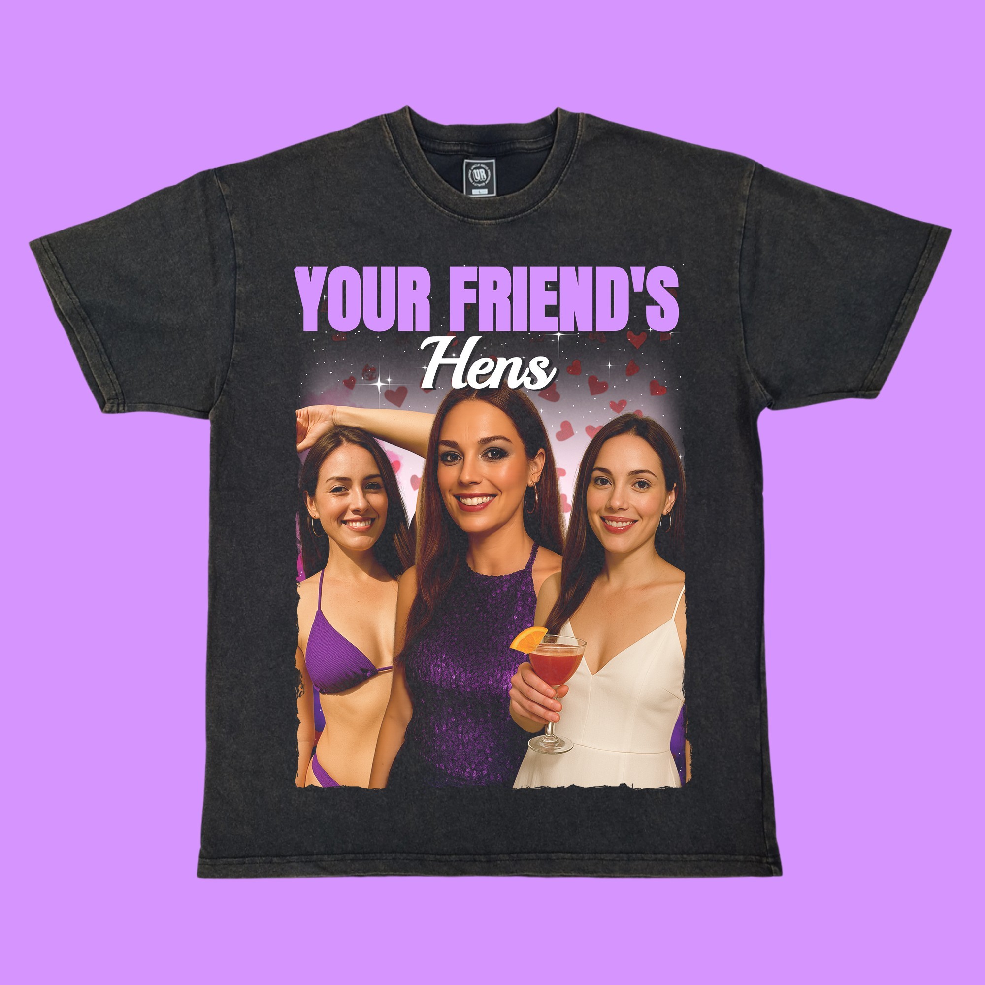 Personalised Custom Hens Night Tees - Bride Squad T-shirt Builde