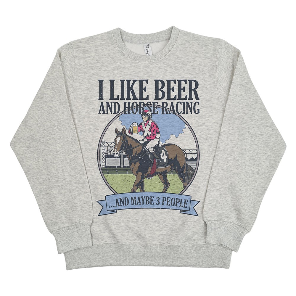 BEER & HORSE RACING WHITE MARLE CREW