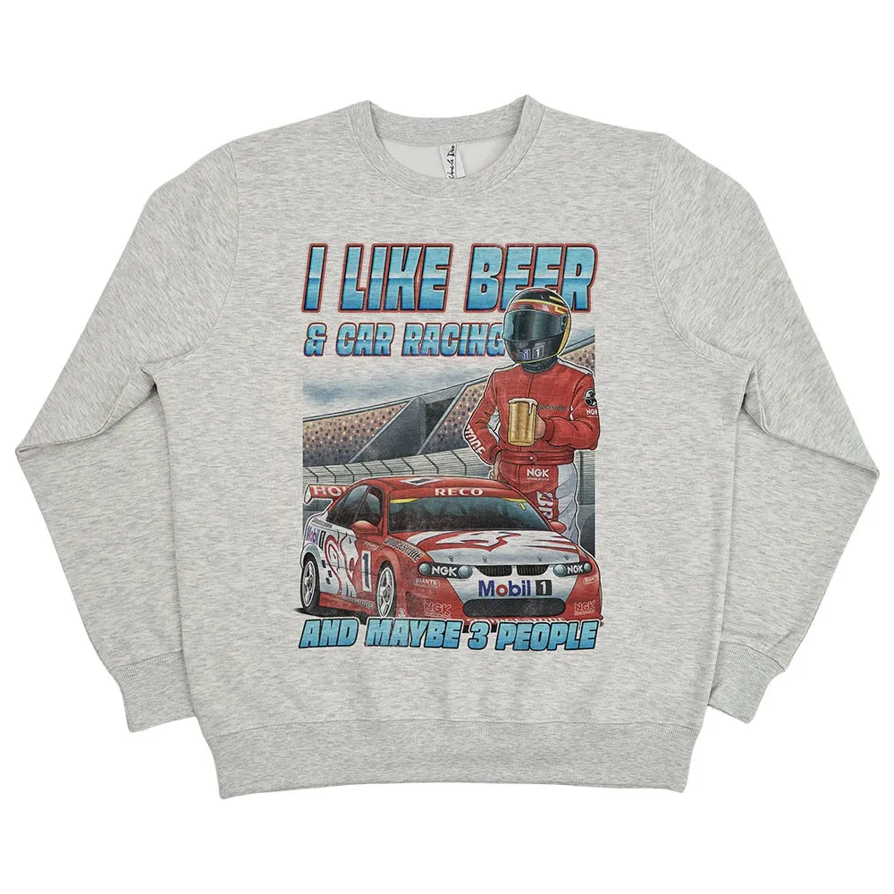BEER & CAR RACING WHITE MARLE CREW BEER & CAR RACING WHITE MARLE CREW