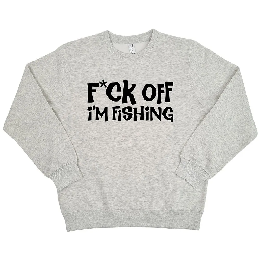F OFF I'M FISHING WHITE MARLE CREW