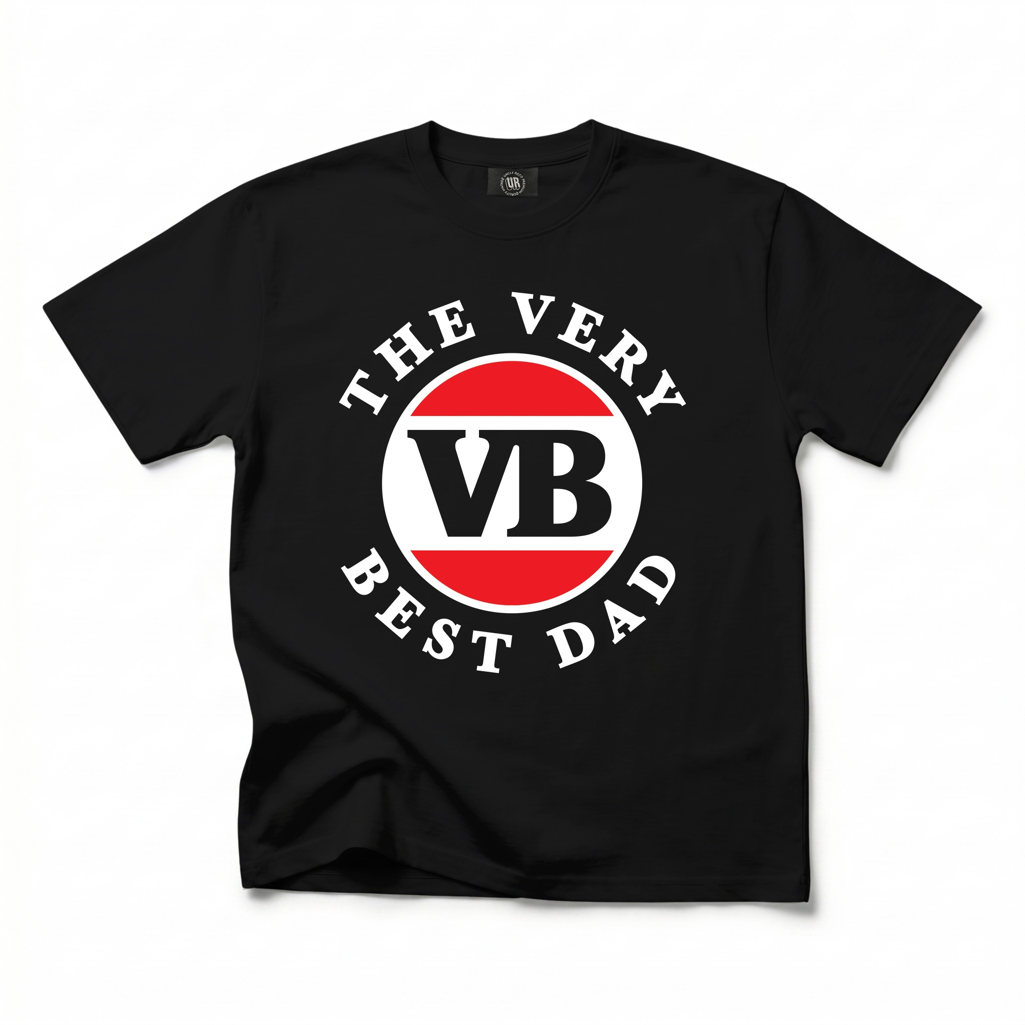 THE VERY BEST DAD MODERN LOGO BLACK TEE THE VERY BEST DAD MODERN LOGO BLACK TEE