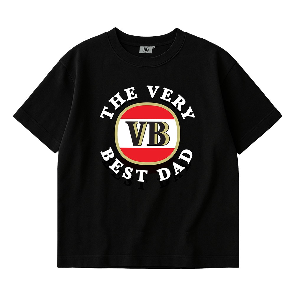 THE VERY BEST DAD HERITAGE LOGO BLACK TEE