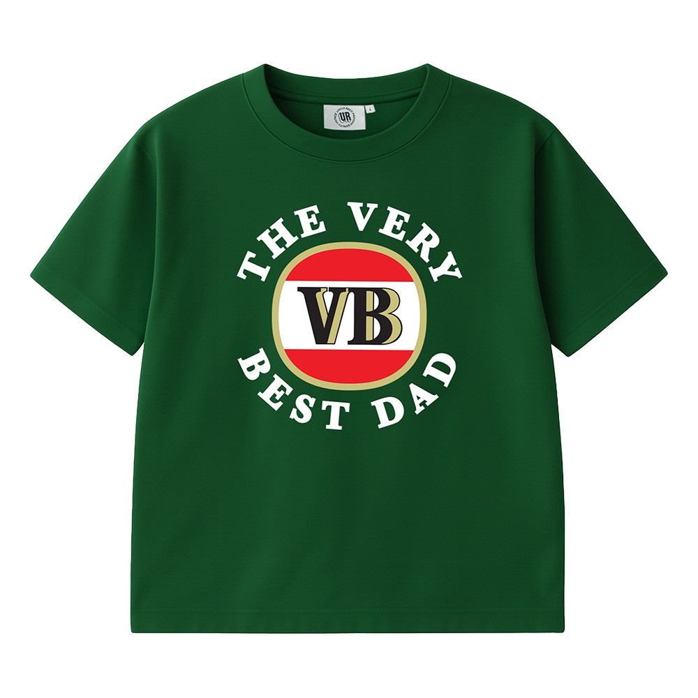 THE VERY BEST DAD HERITAGE LOGO GREEN TEE