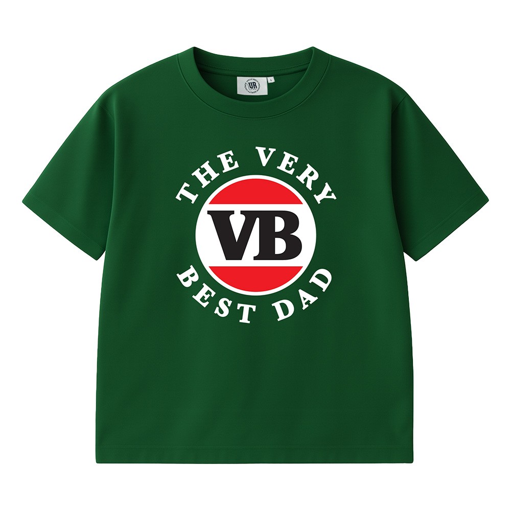 THE VERY BEST DAD MODERN LOGO GREEN TEE
