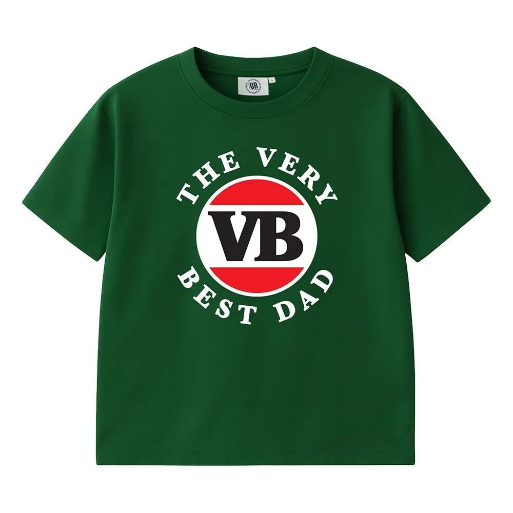 THE VERY BEST DAD MODERN LOGO GREEN TEE THE VERY BEST DAD MODERN LOGO GREEN TEE