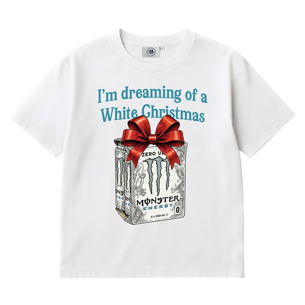 DREAMING OF A WHITE CHRISTMAS WHITE TEE