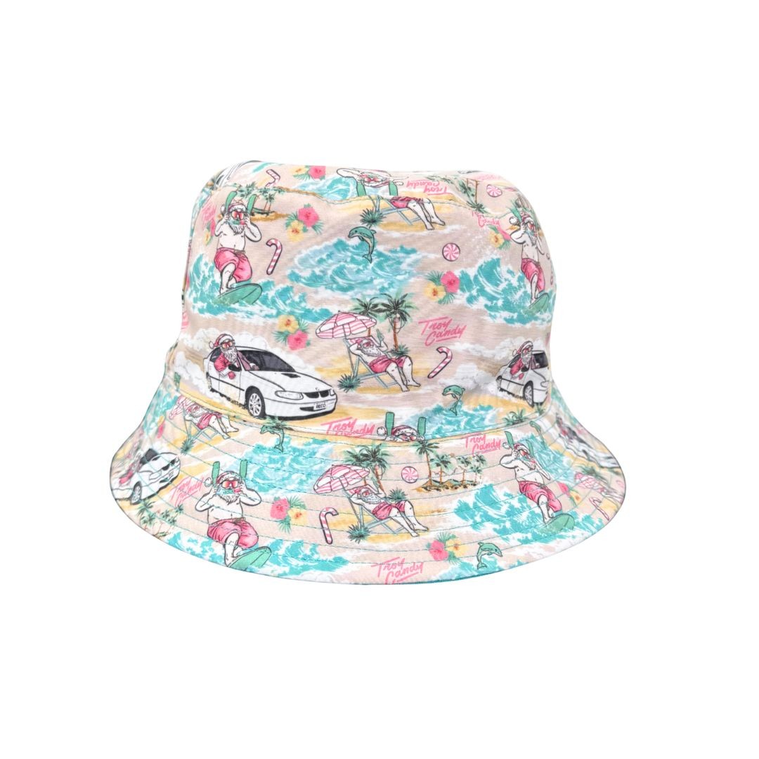 TROY CANDY SANTA CHRISTMAS BUCKET HAT PRE ORDER