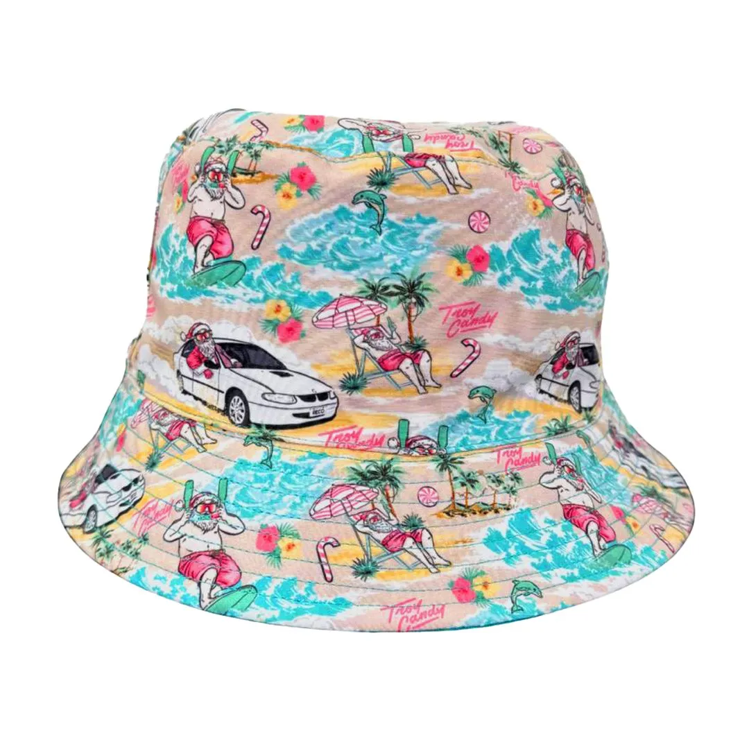 TROY CANDY SANTA CHRISTMAS BUCKET HAT PRE ORDER