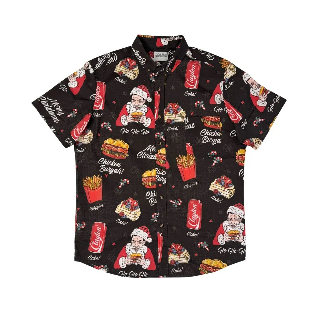 CLAYTON'S CHRISTMAS BUTTON UP SHIRT PRE ORDER