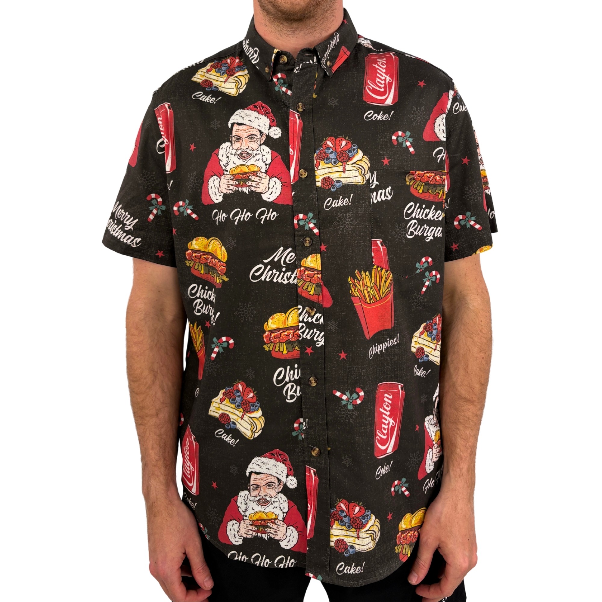 CLAYTON'S CHRISTMAS BUTTON UP SHIRT