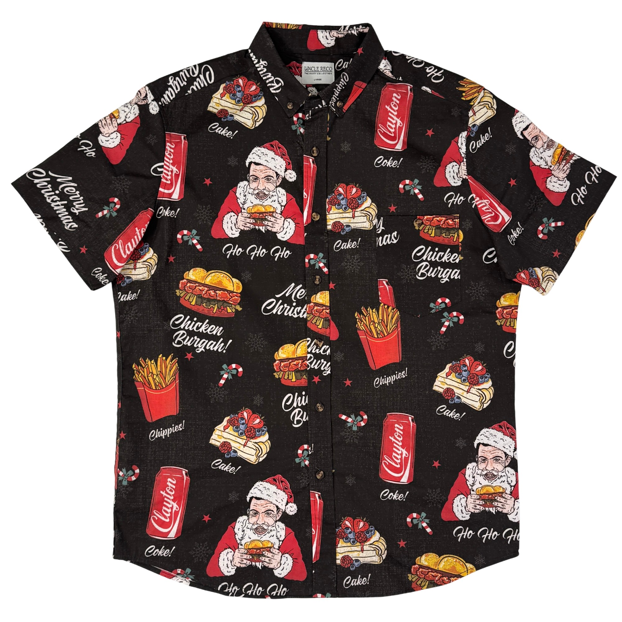 CLAYTON'S CHRISTMAS BUTTON UP SHIRT