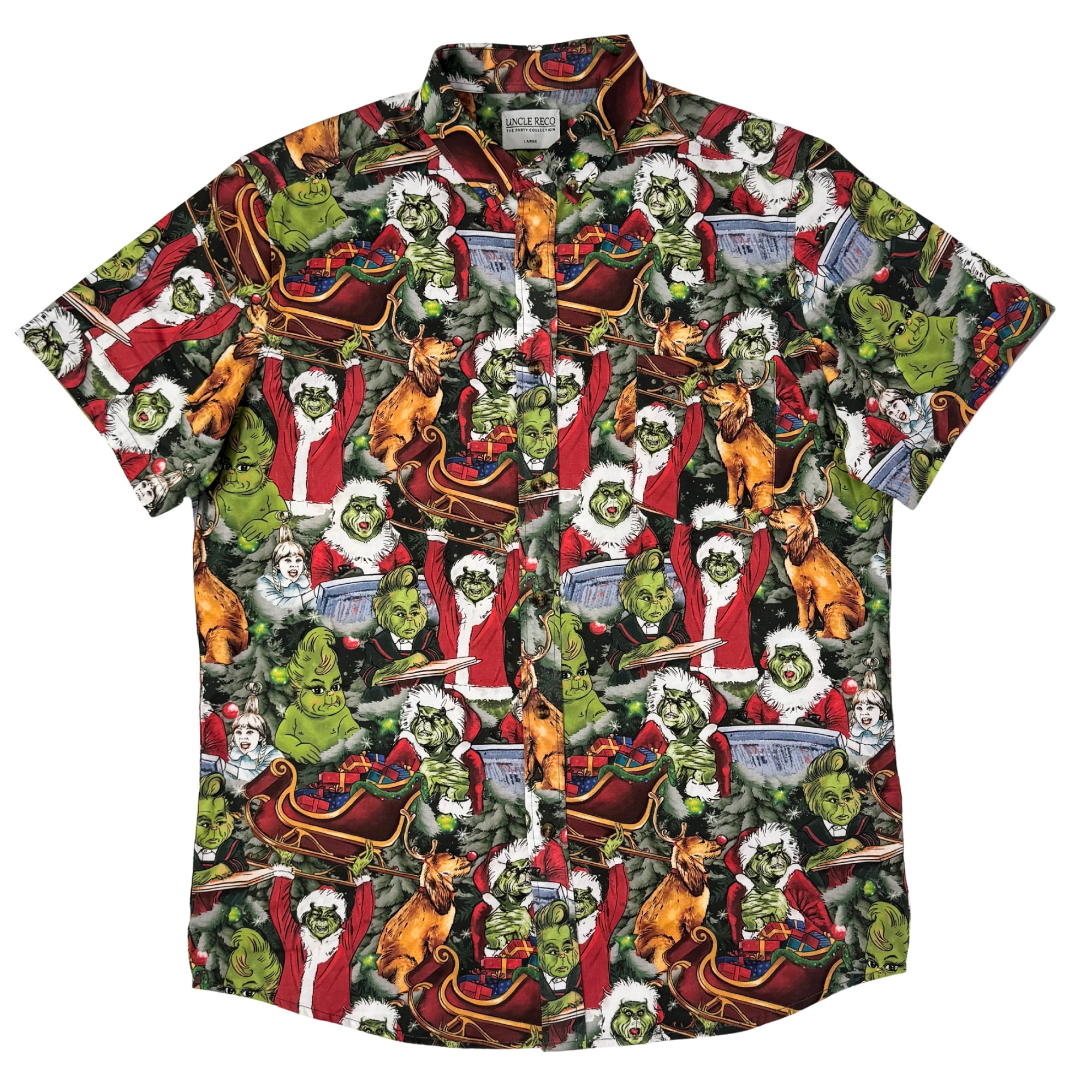 GRINCHMAS BUTTON UP SHIRT