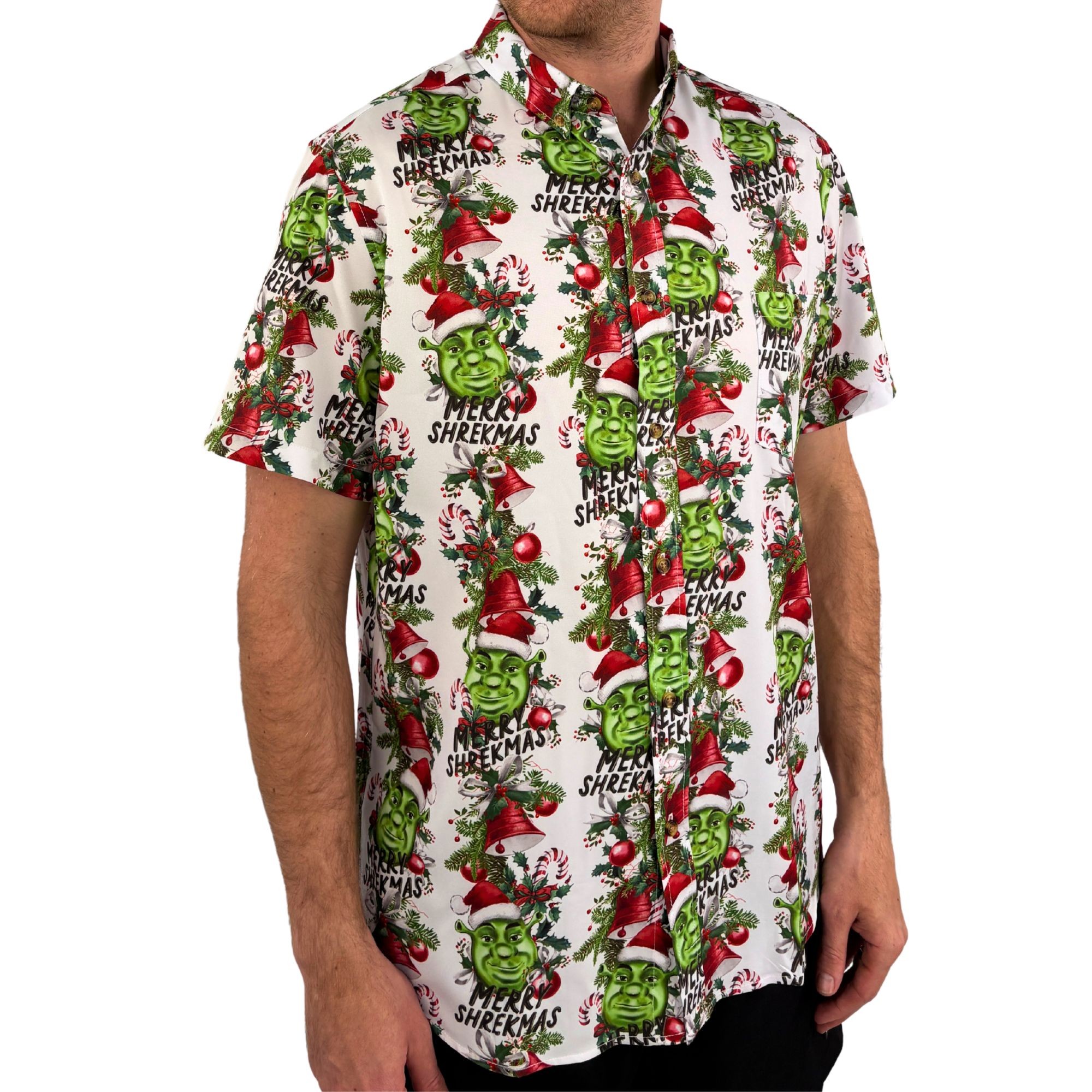 SHREKMAS BUTTON UP SHIRT PRE ORDER
