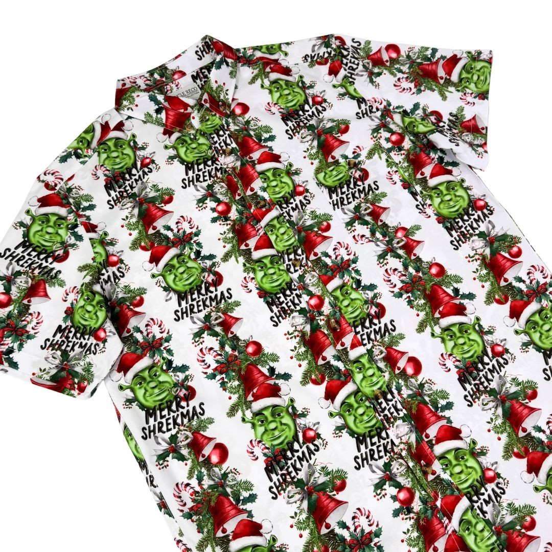 SHREKMAS BUTTON UP SHIRT PRE ORDER