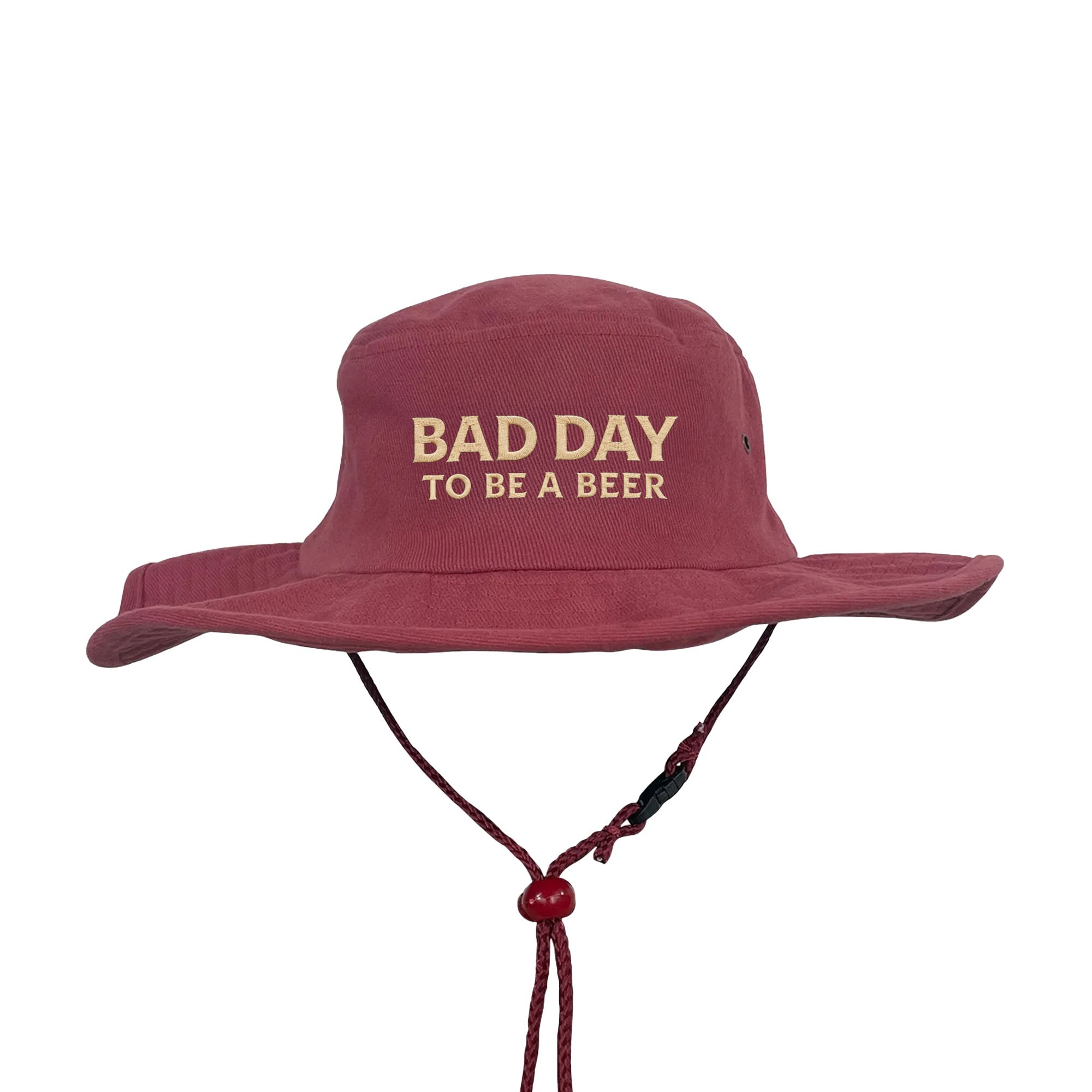 BAD DAY TO BE A BEER MAROON WIDE BRIM HAT