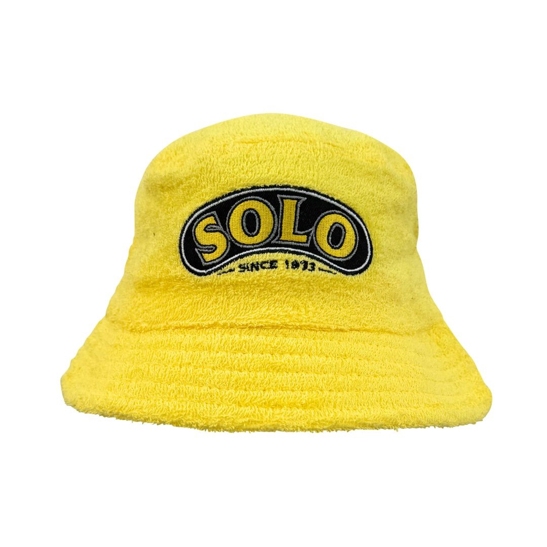 YELLOW SOLO TERRY TOWEL BUCKET HAT