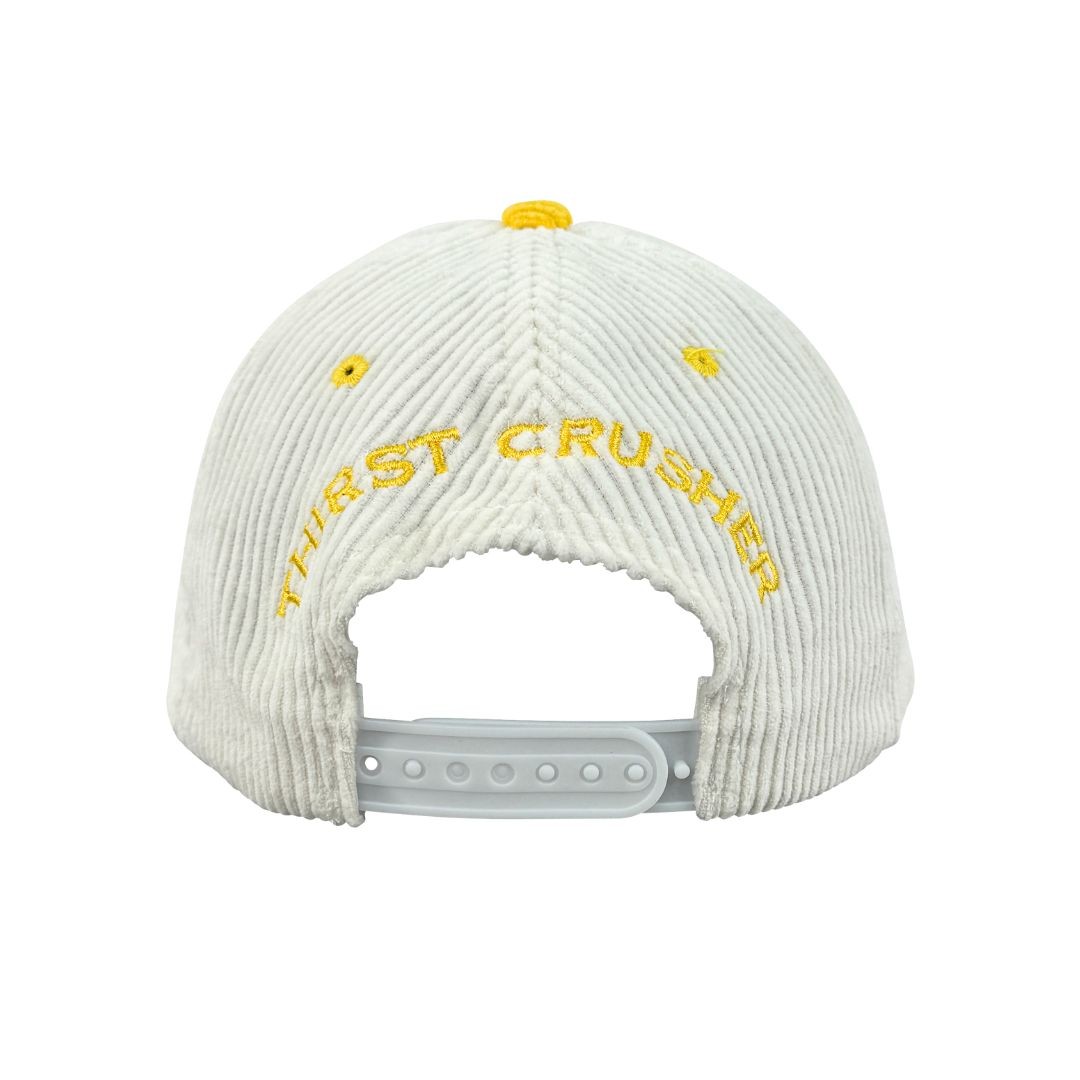 YELLOW/WHITE SOLO TWO TONE CORD HAT