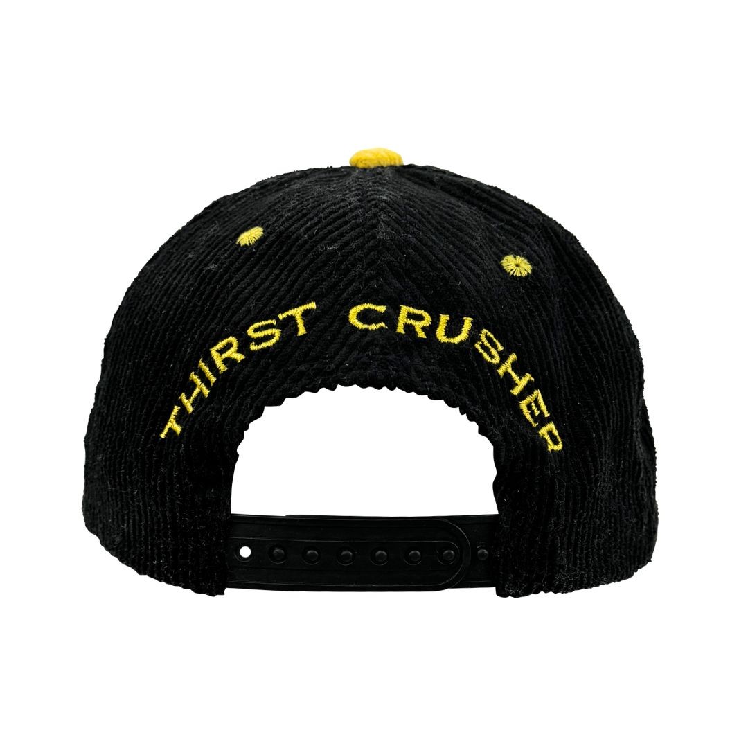 BLACK / YELLOW SOLO TWO TONE CORD HAT