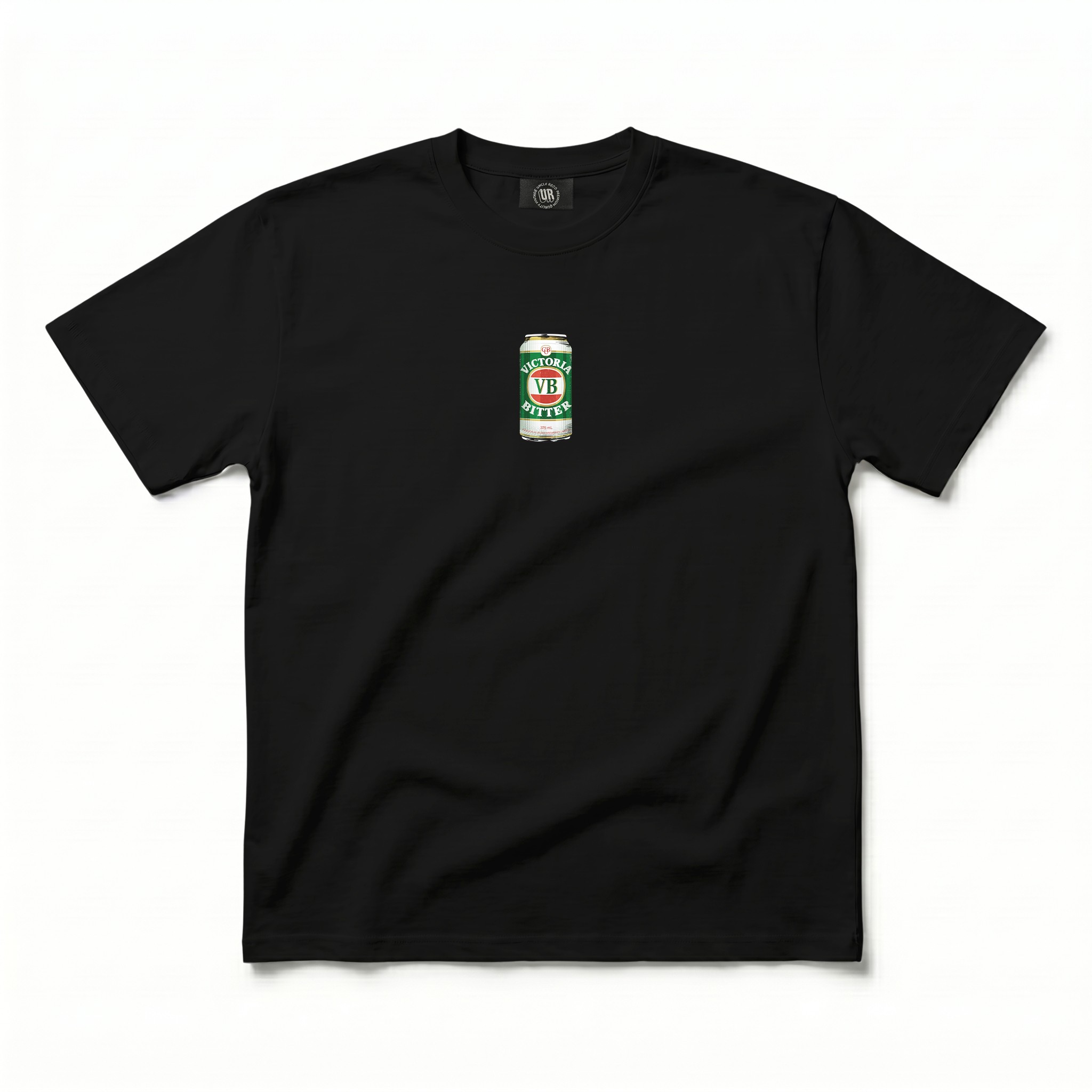 1980'S VB CAN FRONT & BACK BLACK TEE