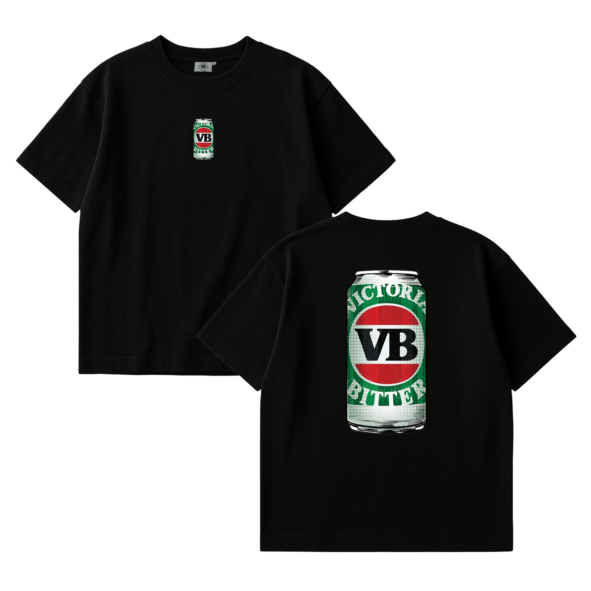 2020'S VB CAN FRONT & BACK BLACK TEE