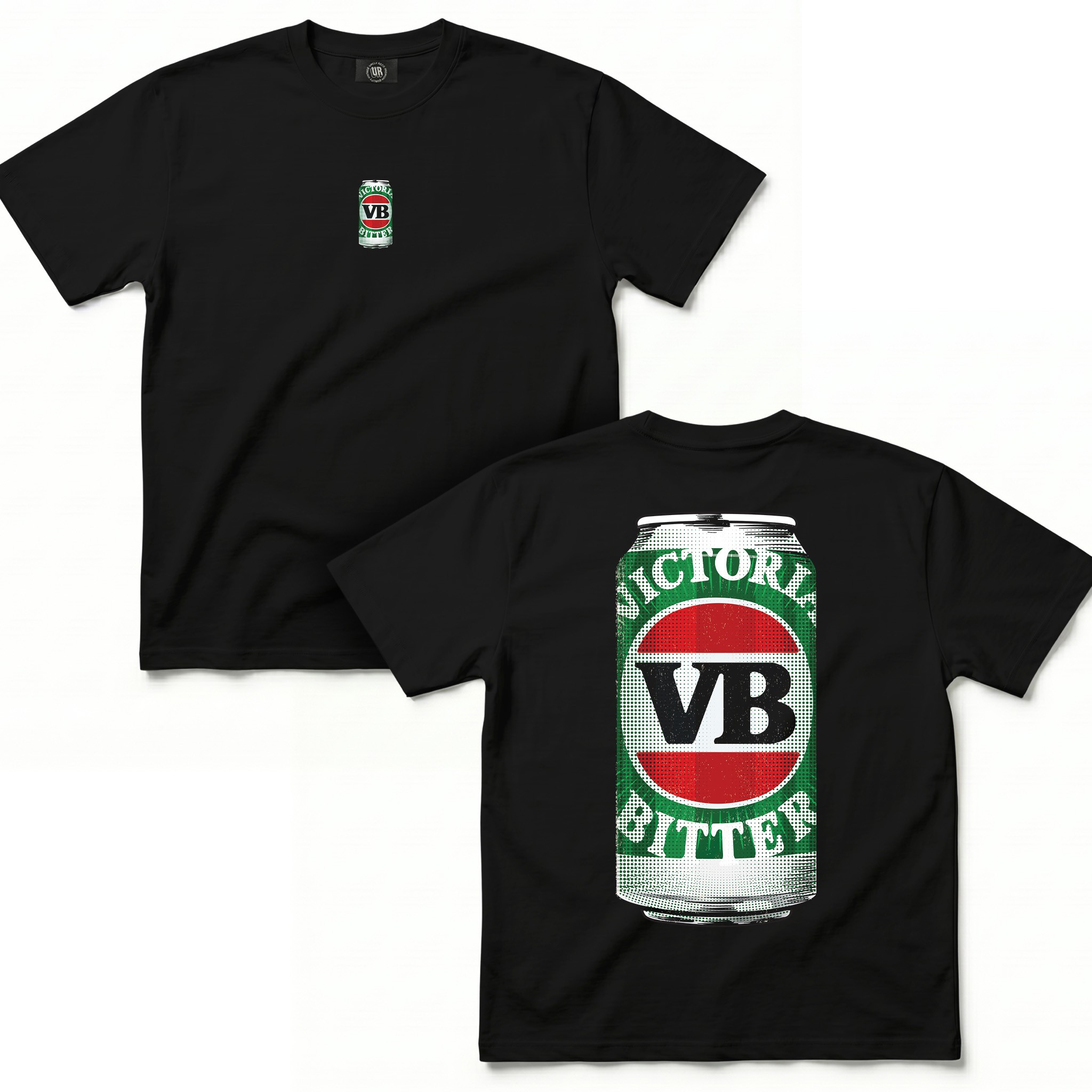 2020'S VB CAN FRONT & BACK BLACK TEE