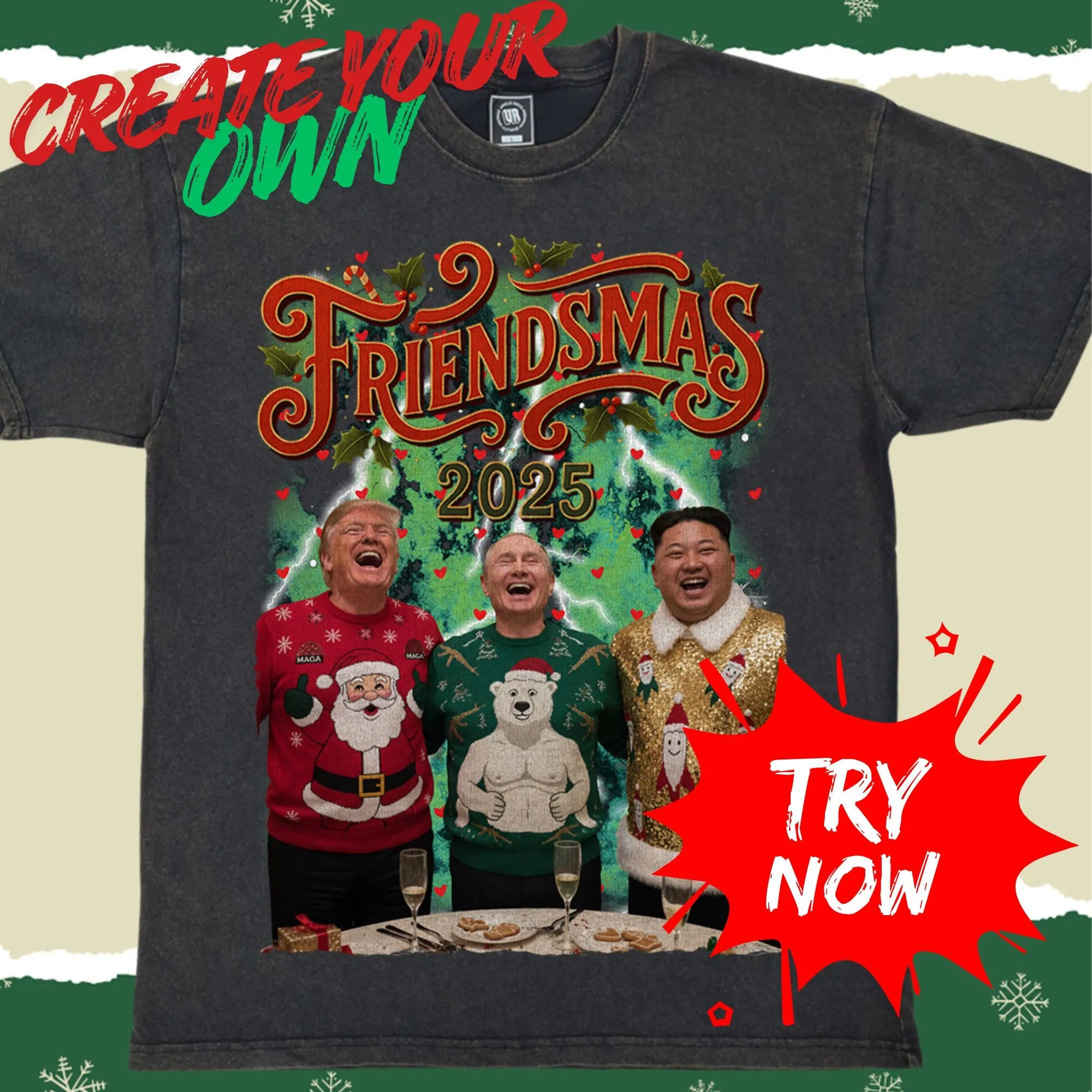 Custom Personalised Family Xmas Tee