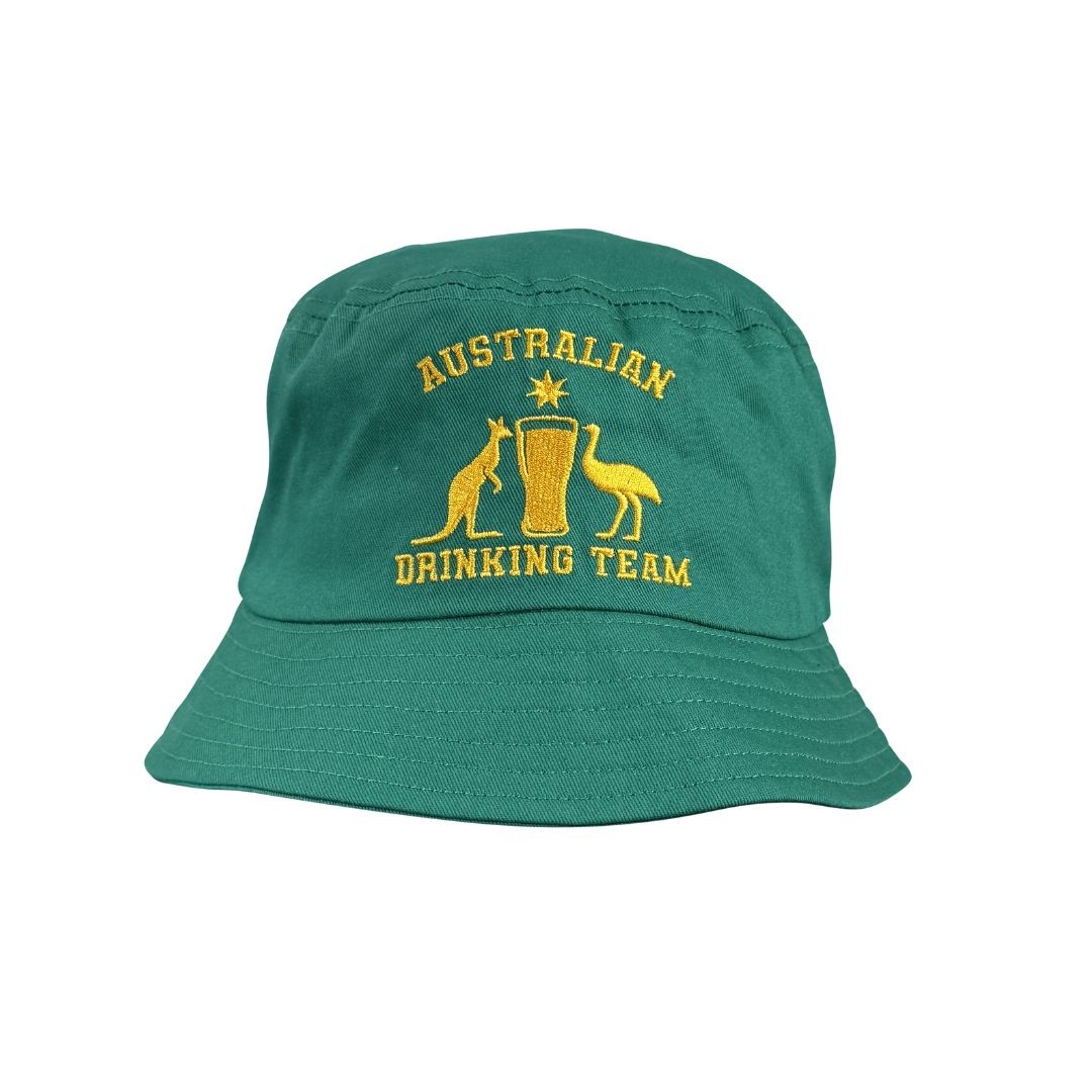 AUSTRALIAN DRINKING TEAM COTTON TWILL BUCKET HAT