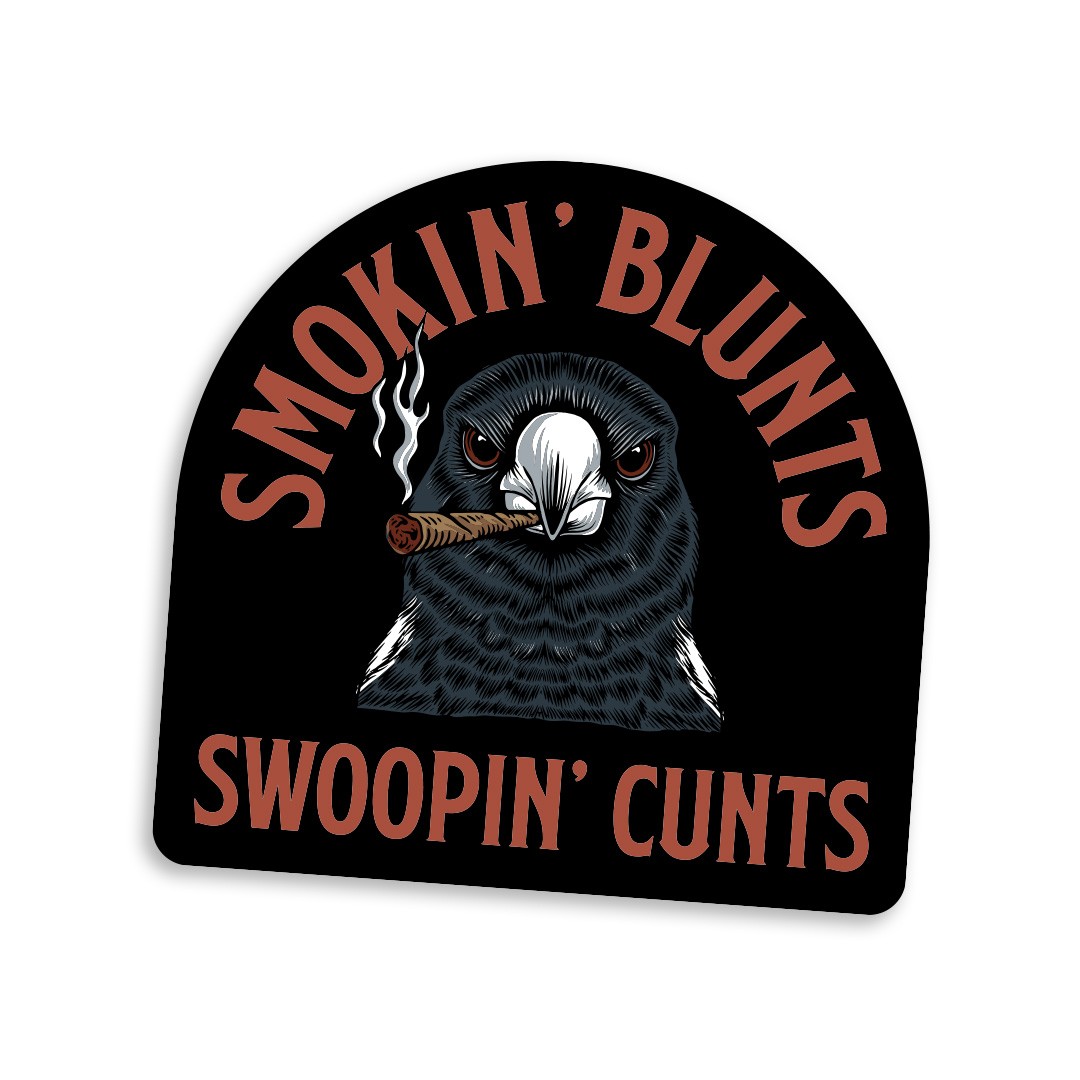 SWOOPIN DIE CUT STICKER SWOOPIN DIE CUT STICKER